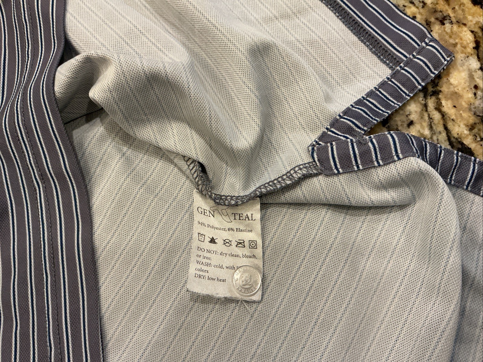 Gen Teal Polyester Blend Performance Polo Shirt M… - image 7