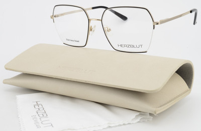 HERZBLUT EYEWEAR Brille Begierde 01 Gold Polygon Stainless Steel Germany