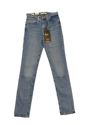 Levi s Damen Jeans 724 High Rise Straight - blau / hellblau - Gr. 27/32