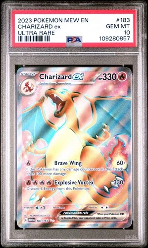 Charizard EX 183/165 Scarlet & Violet 151 PSA 10 Gem Mint