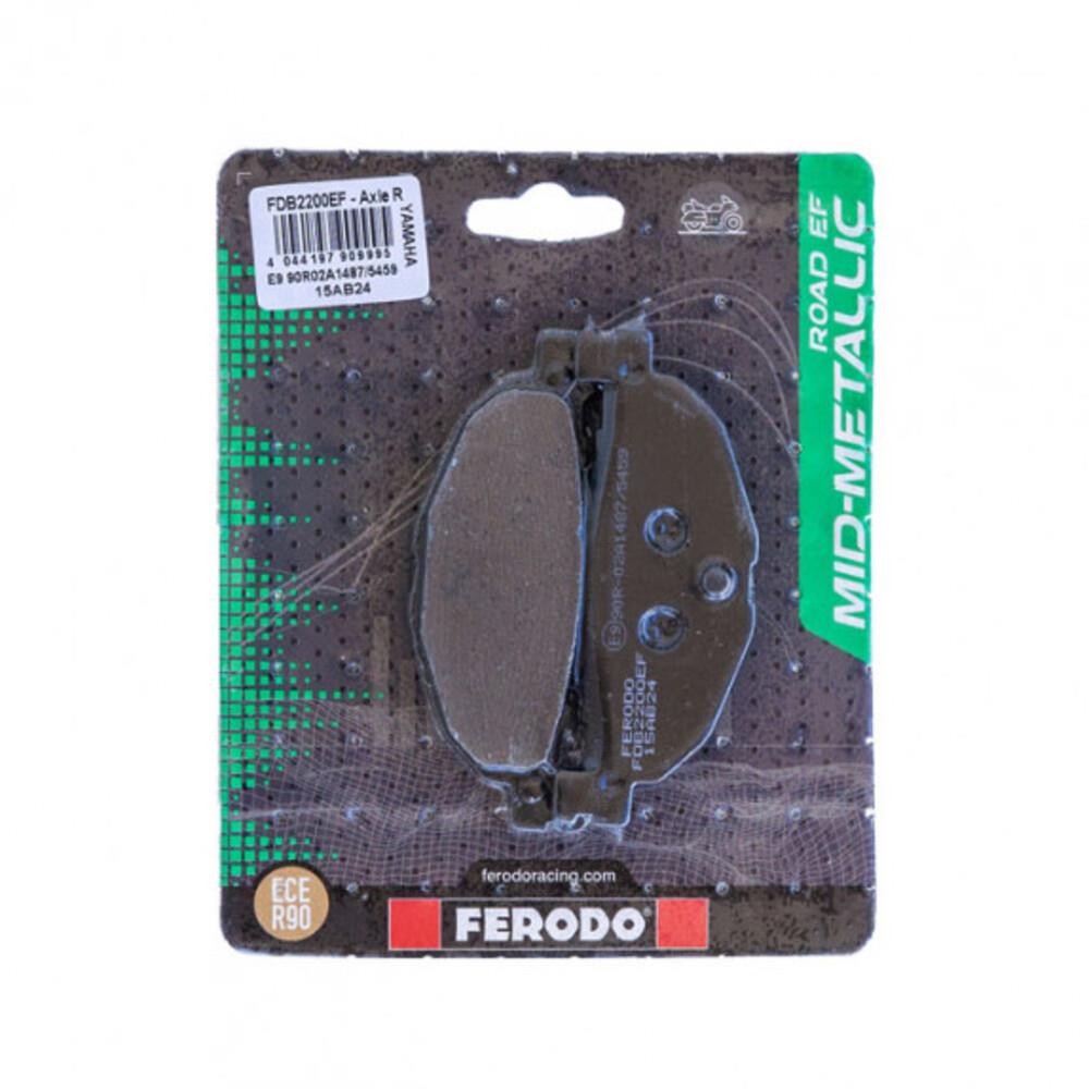 Ferodo Mid-Metallic Rear Brake Pad FDB2200EF Fits Yamaha YP400 MAJESTY 2005