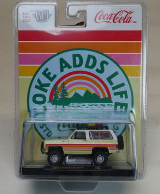 2024 M2 Machines ''Coke Adds Life'' 1973 CHEVROLET K5 BLAZER A37 Release Coca-Cola