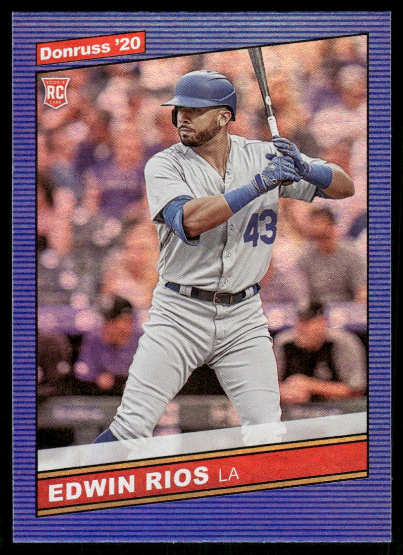 2020 Donruss Holo Blue #249 Edwin Rios RETRO - BB