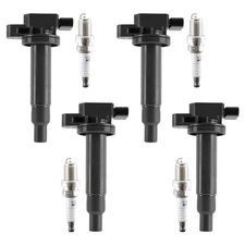 4X Ignition Coil & 4X Iridium Spark Plugs OEM For Toyota Yaris Prius 1.5L UF316