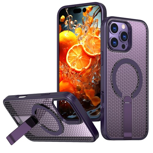 Funda de refrigeración magnética Foe iPhone 16 Pro Max 15 14 13 Pro Max con soporte contráctil - Imagen 37 de 50