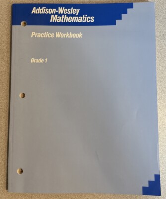 1990s ADDISON-WESLEY MATHEMATICS Practice Workbook Grade 1 - NOS