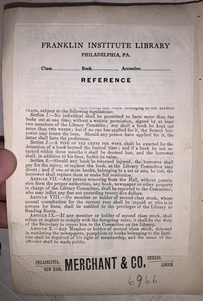 1889, 1st, HANDBOOK OF THE MASTER BUILDERS’ EXCHANGE, PHILADELPHIA, ARCHITECTURE - Image 3 of 4