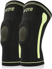 Protle Knee Compression Brace Support with Silicone Gel Pads for Gym Workout