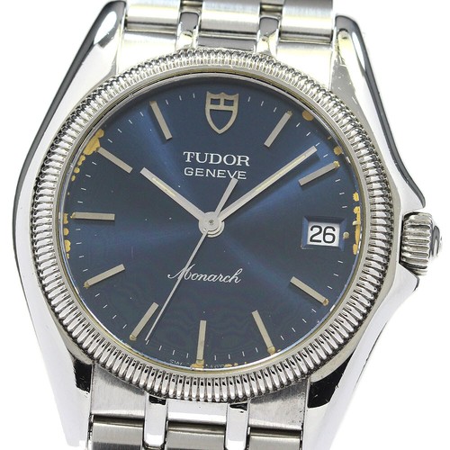 TUDOR Monarch 15730 Date Blue Dial Quartz Boy's Watch_826012