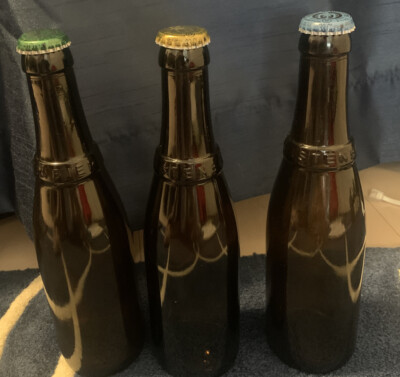 (3) Collectible Belgian Westvleteren Trappist Beer Bottles- EMPT Y 12,8 & Blond