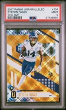 2017 Panini Unparalleled Yellow #134 Stefon Diggs /199 - PSA 9 Pop One None High