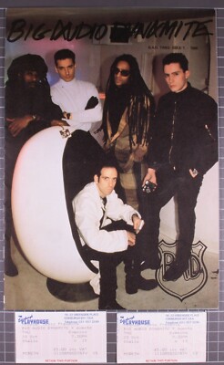 Big Audio Dynamite The Clash Bad Tickets X 2 + Fanzine Bad Times Issue One 1986