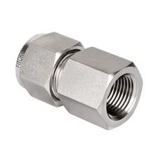 FITOK 316 SS 1/4 in Tube OD x 1/8 Female NPT Compression Tube Fitting Connector