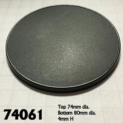 Base Boss 80MM ROUND Plastic Gaming Base (4) Reaper Miniatures REM74061