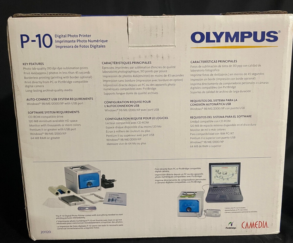 Olympus Camedia P-10 Thermal Photo Printer NEW OLD STOCK NEVER