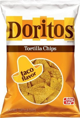 Tortilla Chips, Taco Flavor, 12Oz Bag (Pack of 3)