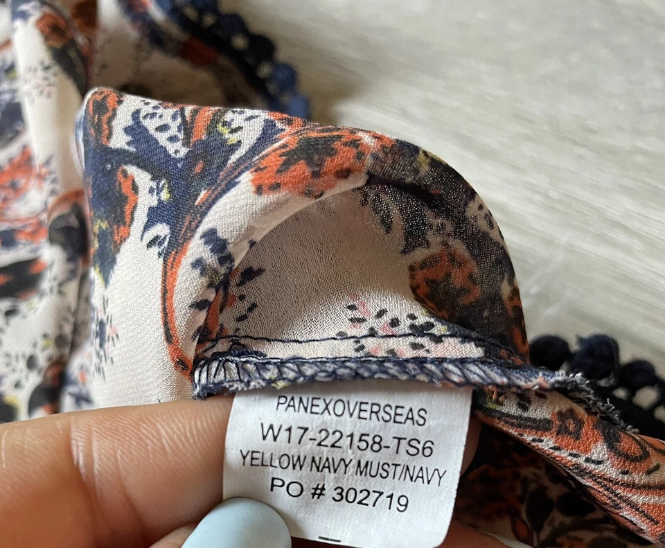 Cárdigan American Rag Floral Boho, Western, Bohemio, Transparente Abierto Talla Mediana Foto 4 de 4