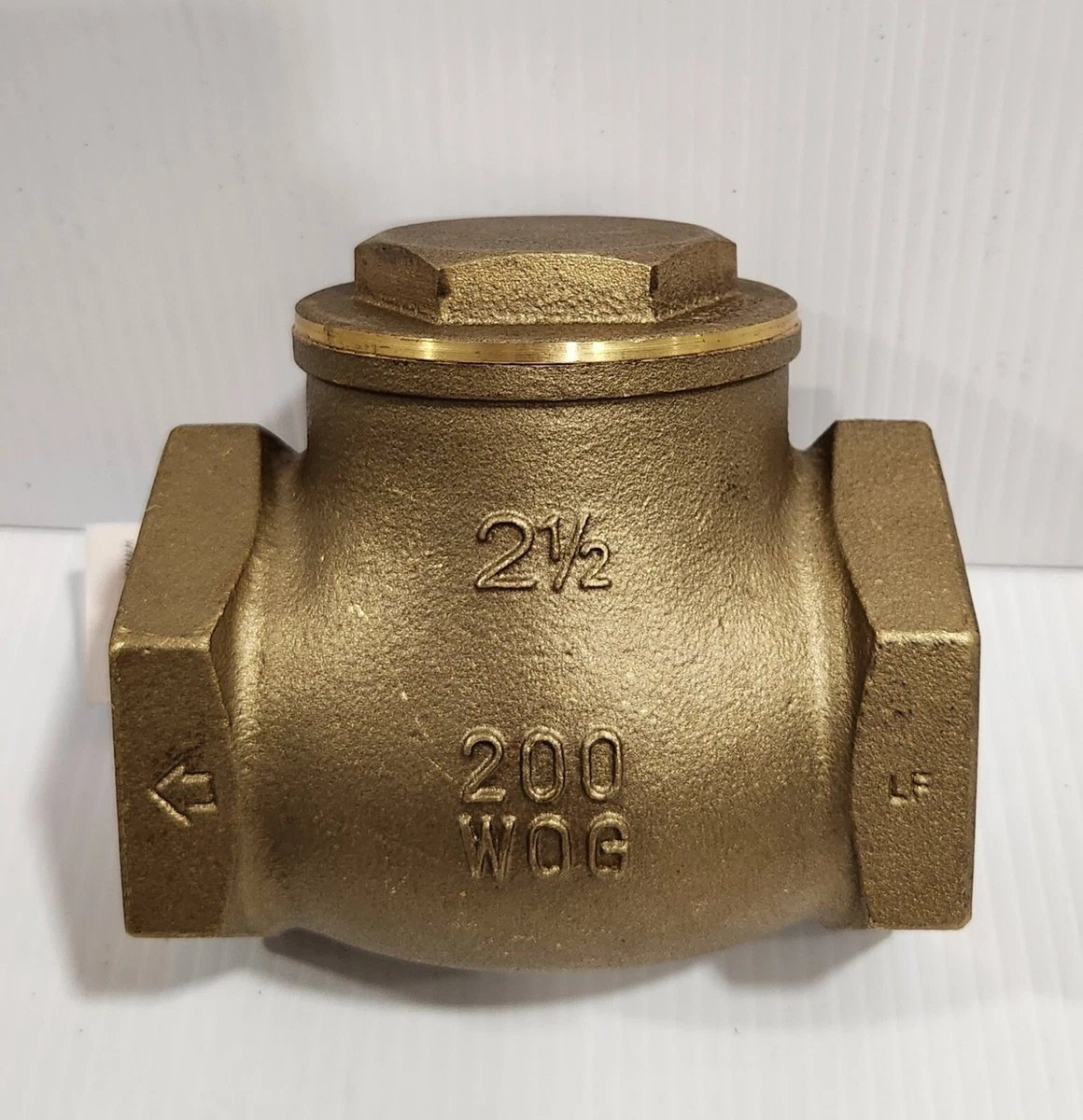 DUCO 1" Bronze Swing Check Valve – 200 WSP, 400 WOG – For Steam, Oil, Water (ASME B62, NPT)