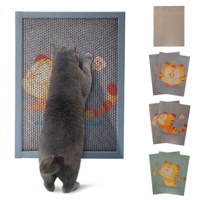 COZIWOW 7PCS Wall-Mounted Cat Cardboard Scratcher Cat Scratching