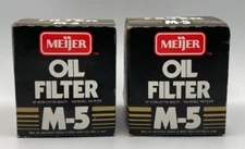 2-Oil Filters Meijer #M5 Replaces (AC-#PF20)-(Fram-#PH43)-(Purolator-#L20081)