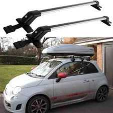 For Fiat 500 Sport Car Top Roof Rack 41.3"Cross Bar Luggage Carrier Bar Aluminum