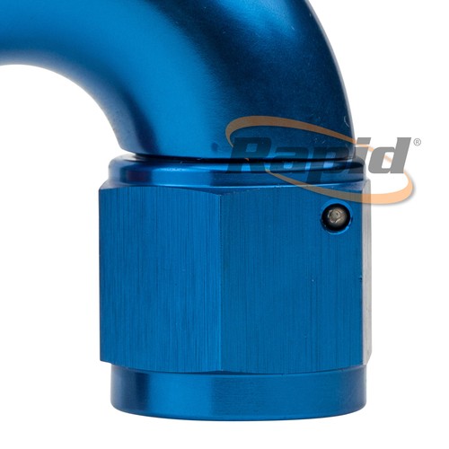 Aeroflow AF555-06-08 - 8AN to -6 550 Cutter 150° 1-Pc Swiv Stepped H/End - BL/R - Picture 9 of 12