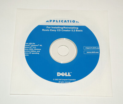 DELL DISC For Reinstalling ROXIO EASY CD CREATOR 5.2 BASIC P/N 4P513 ...