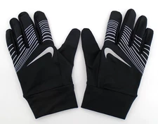 Nike Lightweight Tech Gloves Men's Large Running Touch Screen Black/Silver