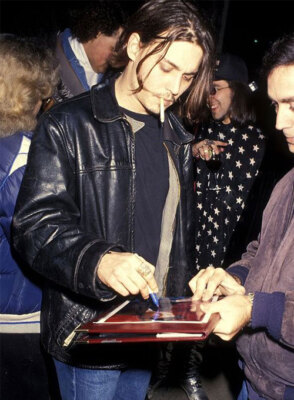 CELEBRITY JOHNNY DEPP BLACK LAMBSKIN CLASSIC STYLE PURE LEATHER 