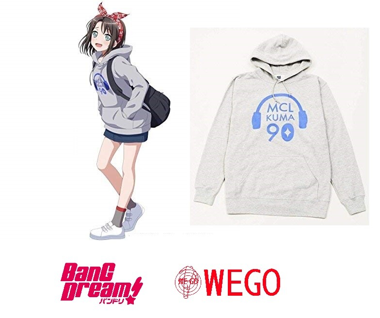 F/S BanG Dream! Bandori! Girls band party! MISAKI OKUSAWA Hoodie