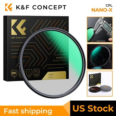 K&F Concept CPL Lens Filter Polarizing Filter HD Slim 55/62/67/72/77/82mm Nano-X
