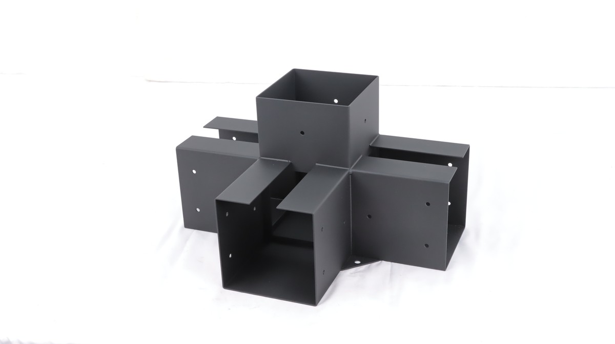 4-Way Pergola Right Corner Brackets Kit, DIY Woodwork Brackets for 6 x 6 Ac