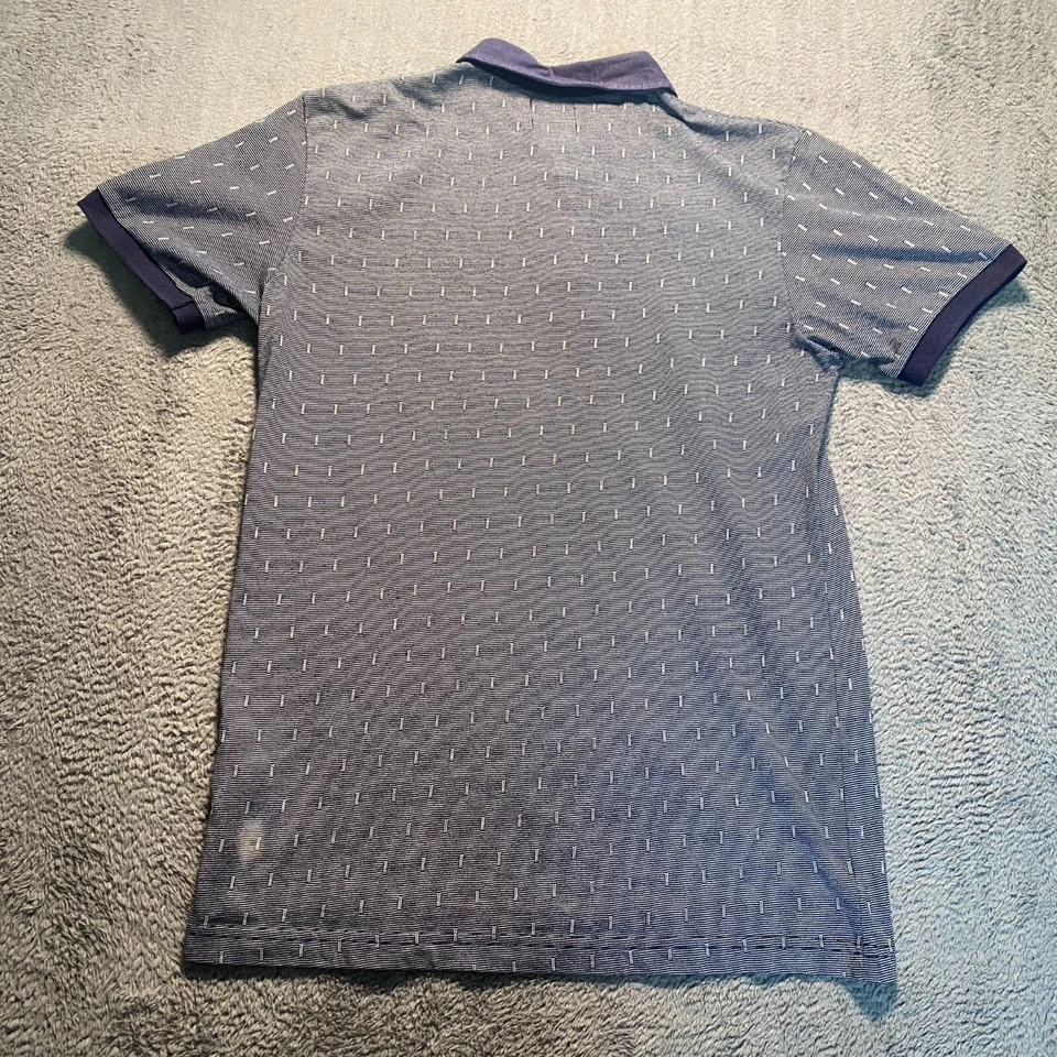 Bench Happy Days Polo Shirt Mens Medium Blue Short Sleeve - Image 2 of 4