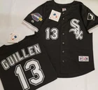 1805 Chicago White Sox OZZIE GUILLEN 2005 World Series Baseball Jersey BLACK New