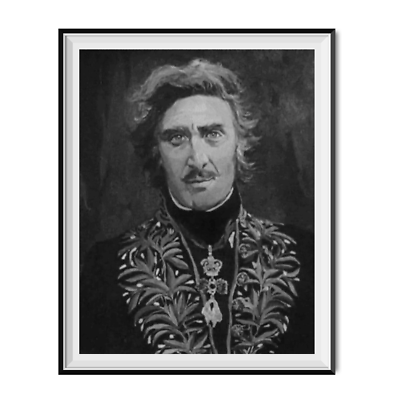 Victor Frankenstein Portrait Painting Poster Grandfather Young