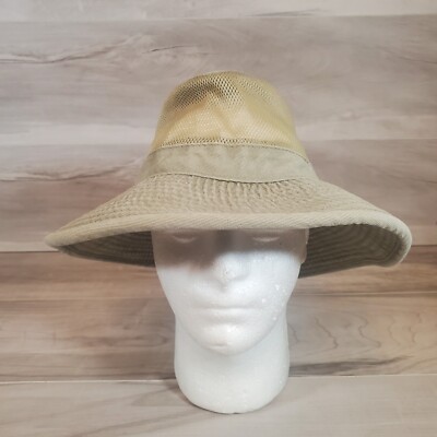 Dorfman Pacific DPC Mens Hat Mesh Large Wide Brim Beach Boat Hike Adventure 