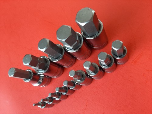 NEW GearWrench 15 Piece Metric Hex Bit Socket Driver Set 2.5mm thru 19mm Allen - Picture 6 of 14