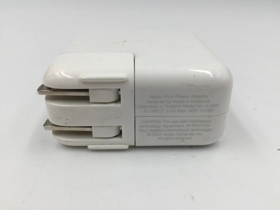 GENUINO Apple iPod Original Adaptador Alimentación Cable FireWire M9688G A1003 -SIN CABLE Foto 3 de 3