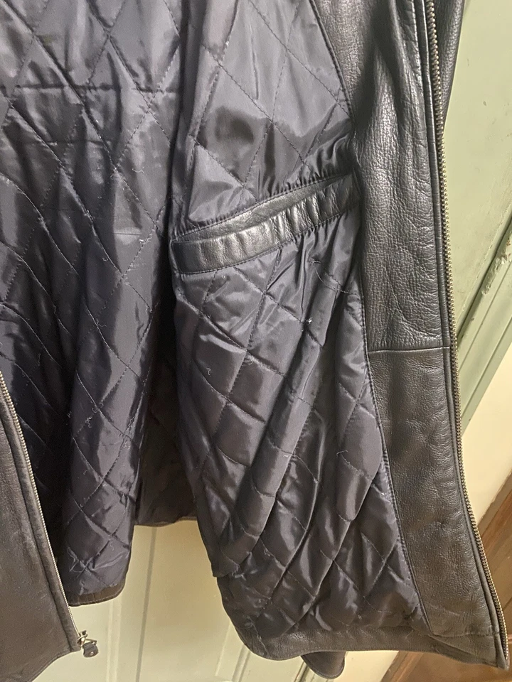 Chaqueta de cuero de vestir para hombre Foto 4 de 4