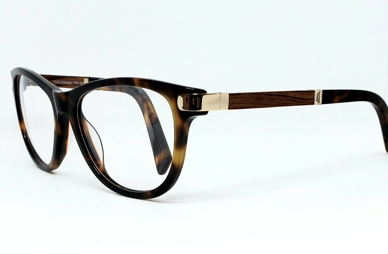 Porta Romana Wood Sunglasses Mod.1779 in Brown and Gold