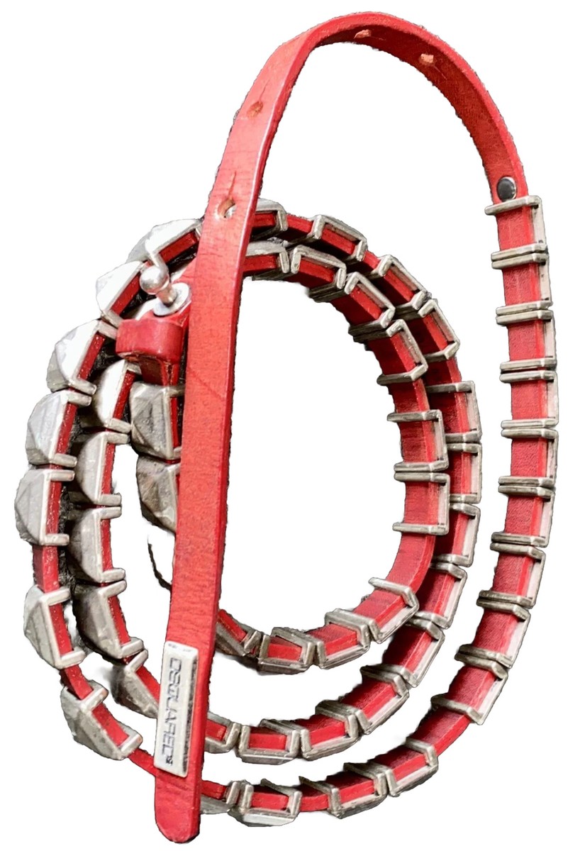 Dsquared2 F/W 2008 Punk Belt L Belt Studs Rock Star M Heavy