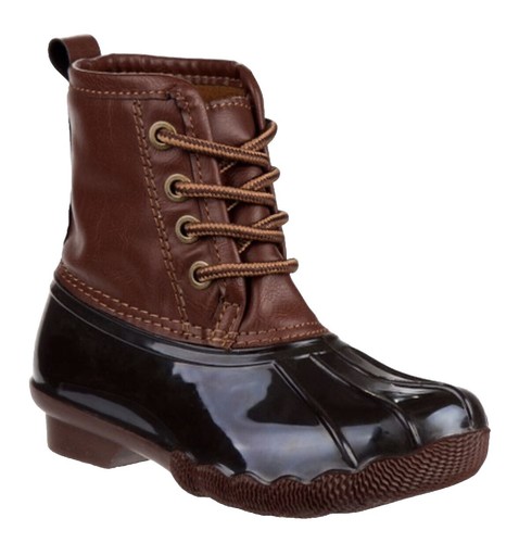 Quest brown and black leather duck boots size 12 Quest Men main image 3
