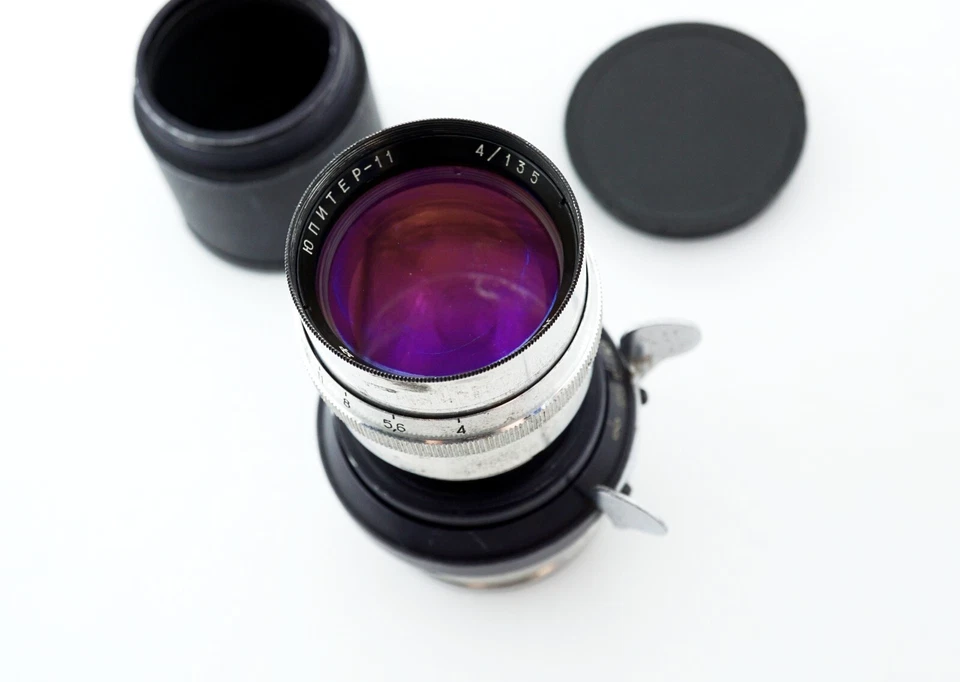 VTG Cine JUPITER-11 4/135mm movie Tele Lens Portrait Sonnar OCT-18 mount Konvas - Image 4 of 4