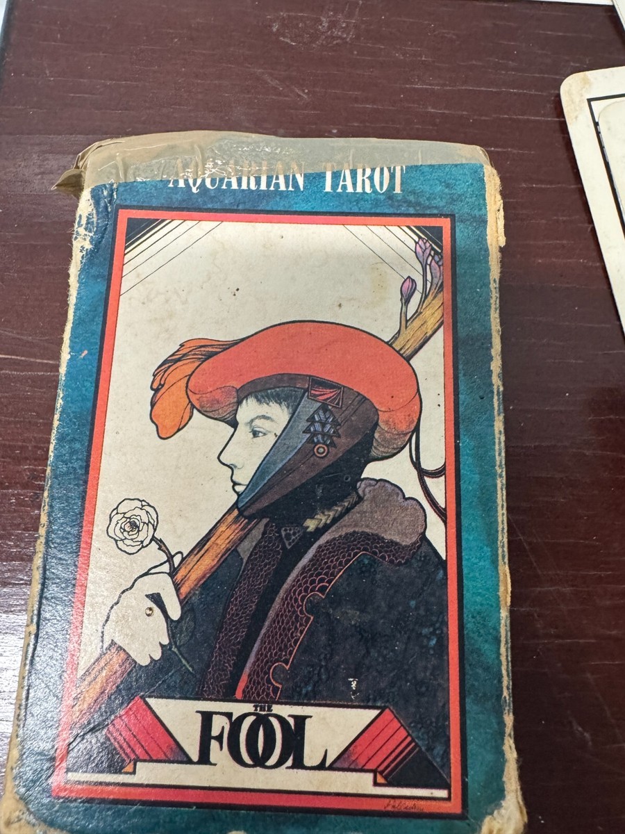 【Vintage】 THE AQUARIAN TAROT THE FOOL Vintage 1970 Aquarian Tarot Deck