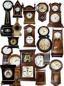 Large Lot Vintage Clocks Waterbury L’epee Banjo Howard Regulator Tiffany Marble