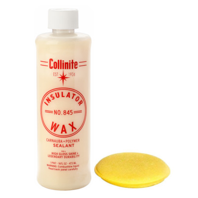 Collinite 845 Automotive Insulator Wax (1 Pint) with Yellow Pad