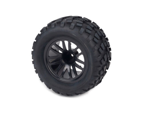 Set di 4 ruote per Traxxas Rustler 4x4 VXL cerchio oscurato con pneumatici 1/10 12 mm - Foto 3 di 4