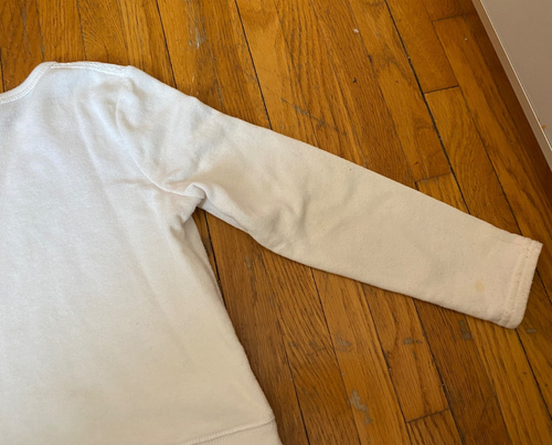Polo Ralph Lauren Sweatshirt Top white Crew Neck Sweater size 6 kids u1 - Picture 9 of 11