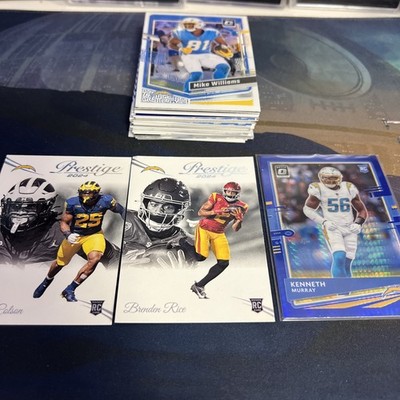 LA Chargers 41 Card NFL Team Lot Rookies Parallels Mixed Years