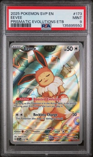 2025 POKEMON SVP EN-SV BLACK STAR PROMO #173 EEVEE PSA 9